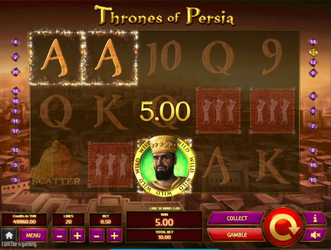 Thrones of Persia slot game Happyluke