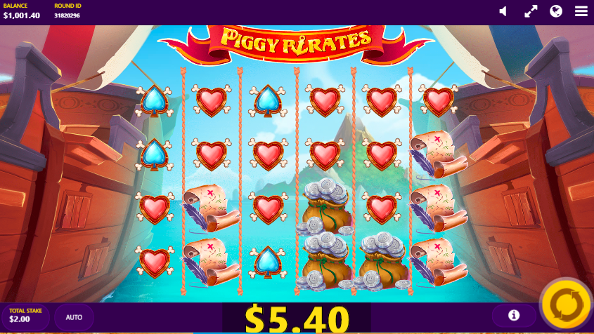 Piggy Pirates slot game Happyluke